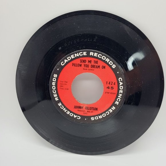 Vtg Vinyl 45 RPM Johnny Tillotson Send Me The Pillow You Dream On What'll I Do - Picture 1 of 3